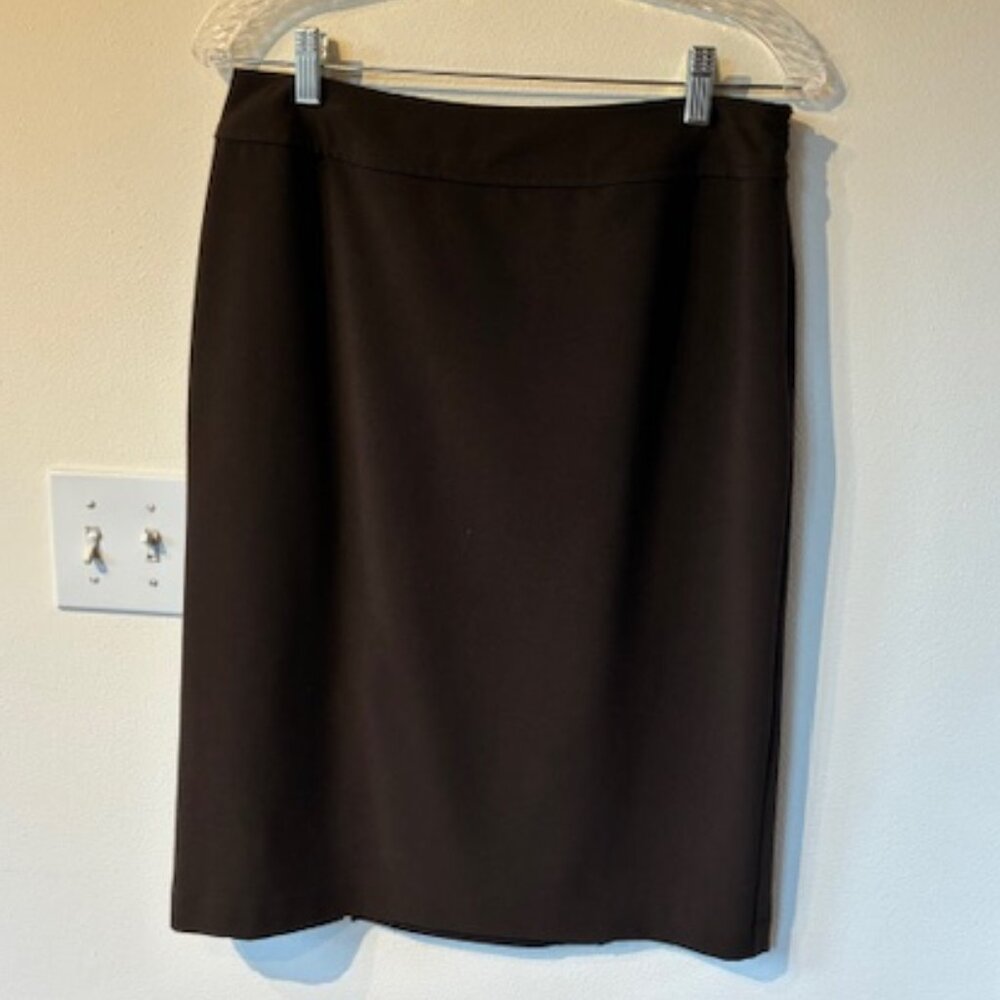Brown Pencil Skirt, Size 8